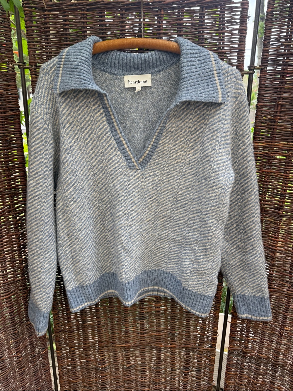Heartloom Oversized Sweater - Blue Serene Sweater - Size Small